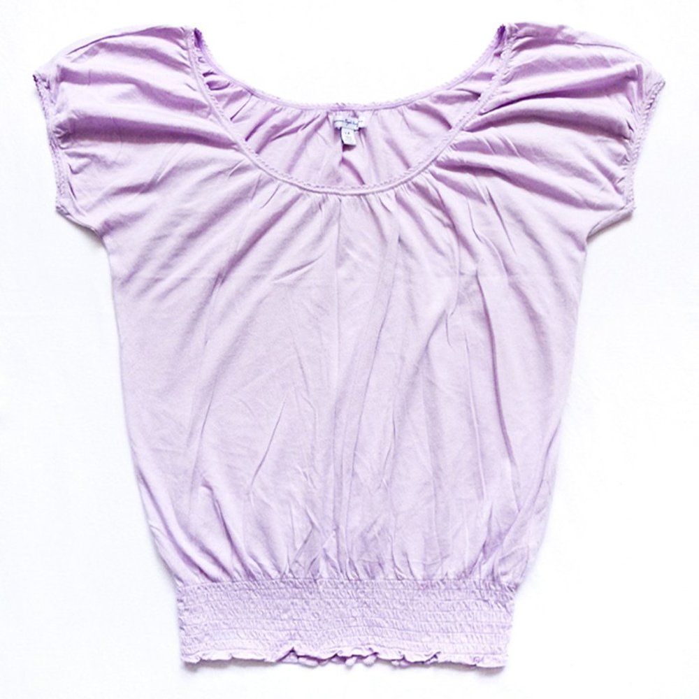 NWOT Cap Sleeved Elastic Hem Top/Shirt/Tunic S